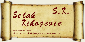 Selak Kikojević vizit kartica